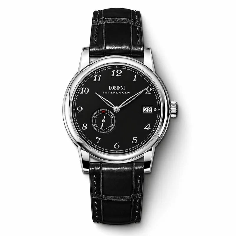DALMONT Lobinni dress watch dial with sapphire crystal, close-up
