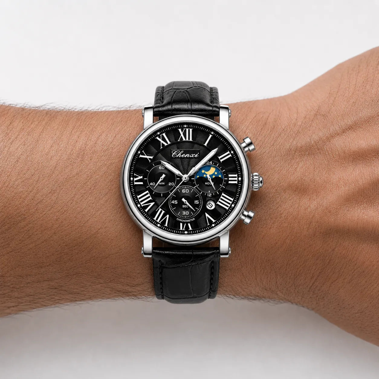 DALMONT Legacy chronograph watch worn on the wrist