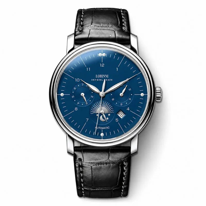 DALMONT Milano men's automatic calendar watch, front view