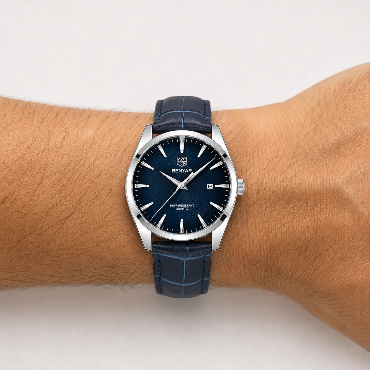 DALMONT Regent men's field watch worn on the wrist